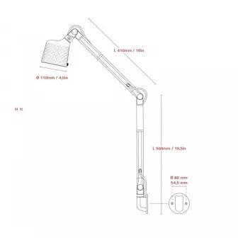 Vipp 522 Wandlamp